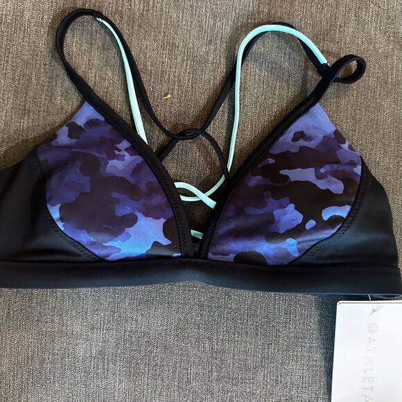 Athleta freestyle camo bikini top swim XXS new - Picture 1 of 1